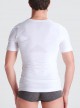 Haltungs-Shirt Weiss Für Herren aus Dermofibra® Cosmetics