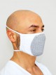 Carbon-Mask bianca, lavabile e Riutilizzabile, in Carbonio Filtrante, Antistatica, Antivirale, Antidroplet