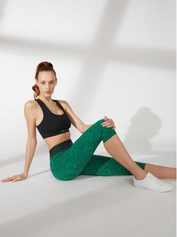 Legging Capri Super Slim Modelada Floral