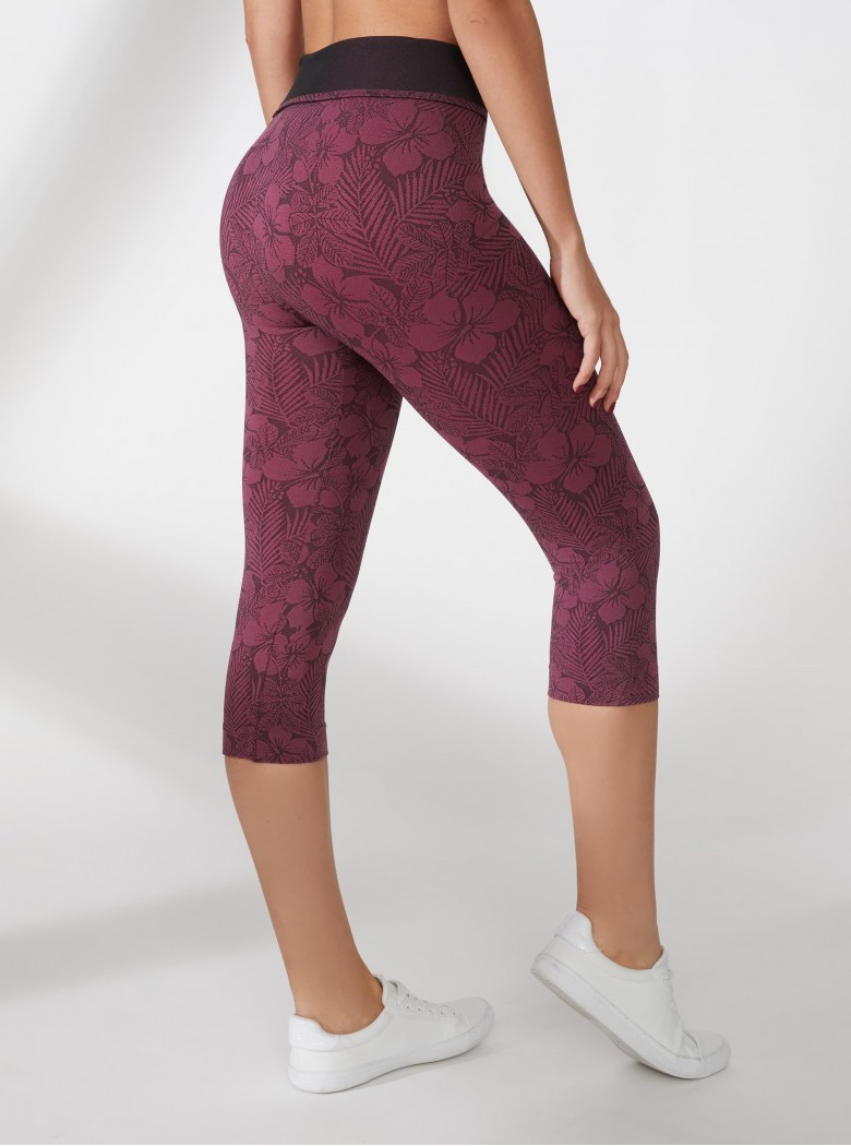 Legging Capri Superslim Fiorato Legging Capri Superslim Fiorato