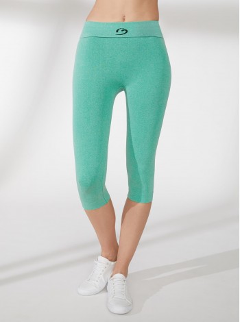 Legging Capri Abdomen Plano Melange