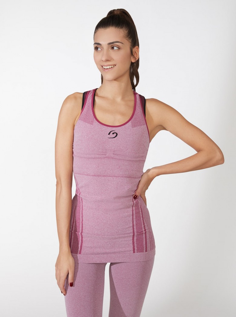 Shaping Racerback Sport  Tank Top Melange Shaping Racerback Sport  Tank Top Melange