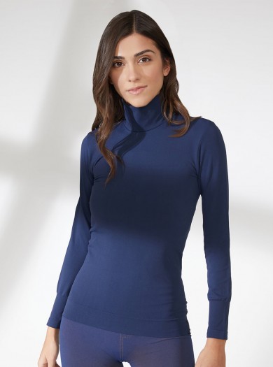 Mock Turtleneck Reshaper BLUE