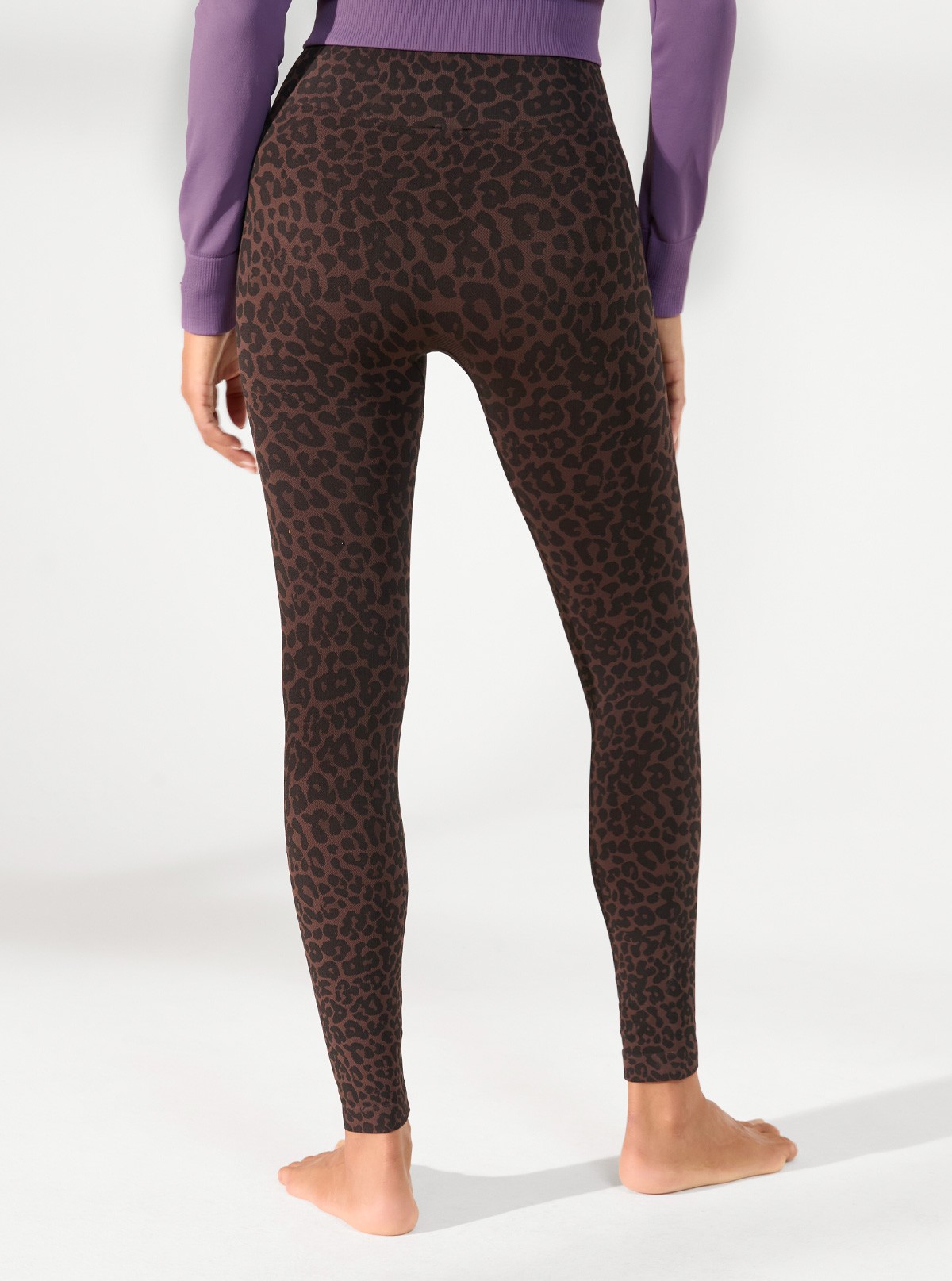 SchwarzBraun-Fleece-Legging mit abnehmender und feuchtigkeitsspendender  Wirkung