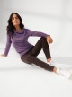 SchwarzBraun-Fleece-Legging mit abnehmender und feuchtigkeitsspendender Wirkung