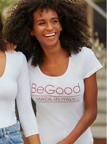 Super Fresh Top with «BeGood» print