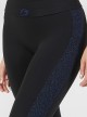 Leggings Superslim à Bandes Latérales en Lurex