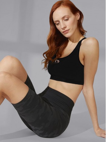 Camouflage Superslim Biker-Shorts