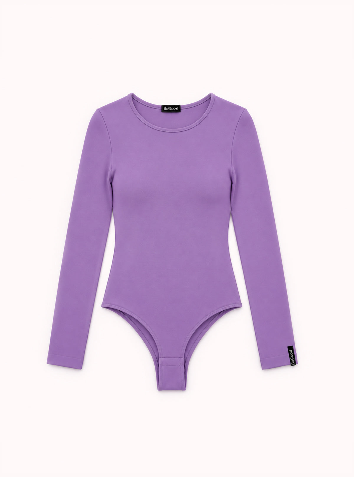 Body Girocollo Manica Lunga Viola