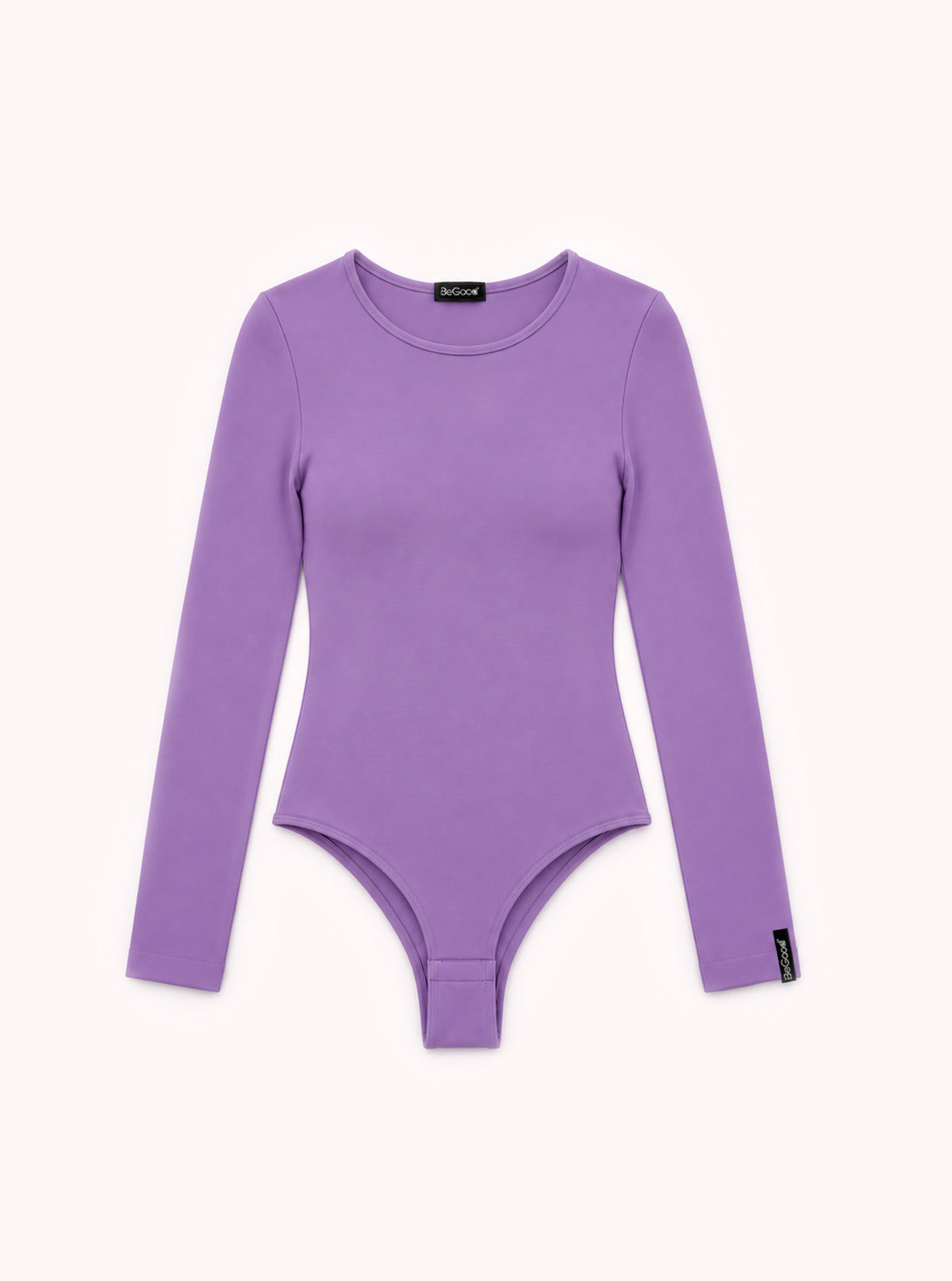 Body Girocollo Manica Lunga Viola
