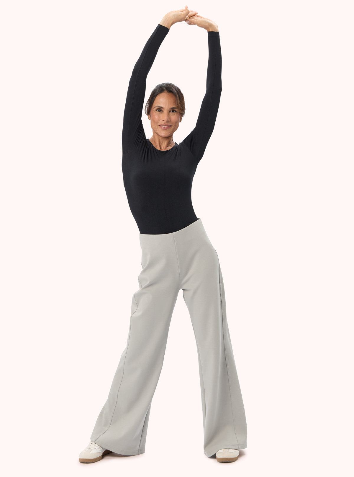 Long Sleeve Crew Neck Bodysuit Black