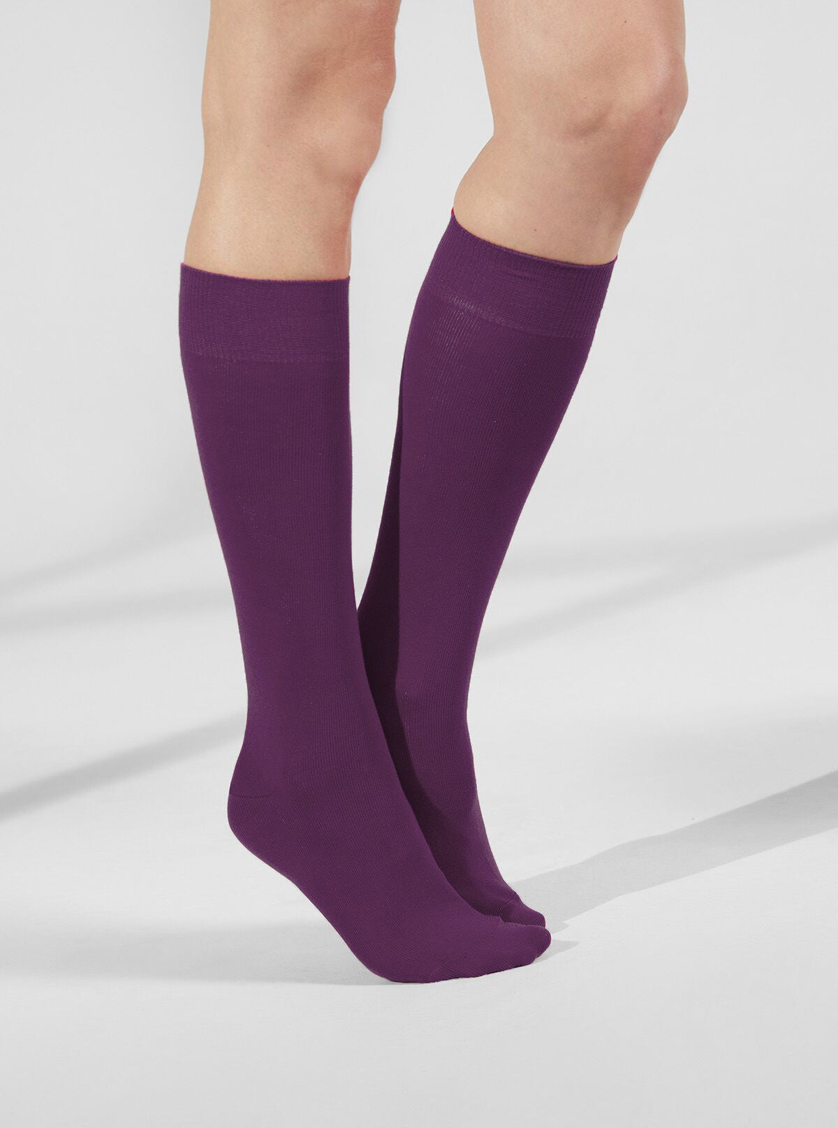 Nutritive Q10 Socks in Solid Plum Purple