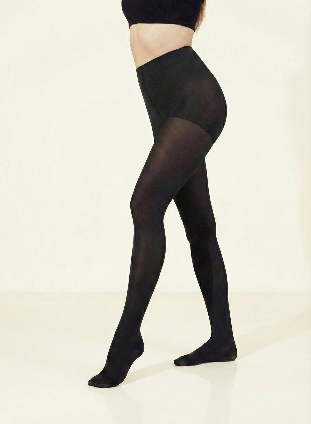 Collant Pancia Piatta Push Up Nero