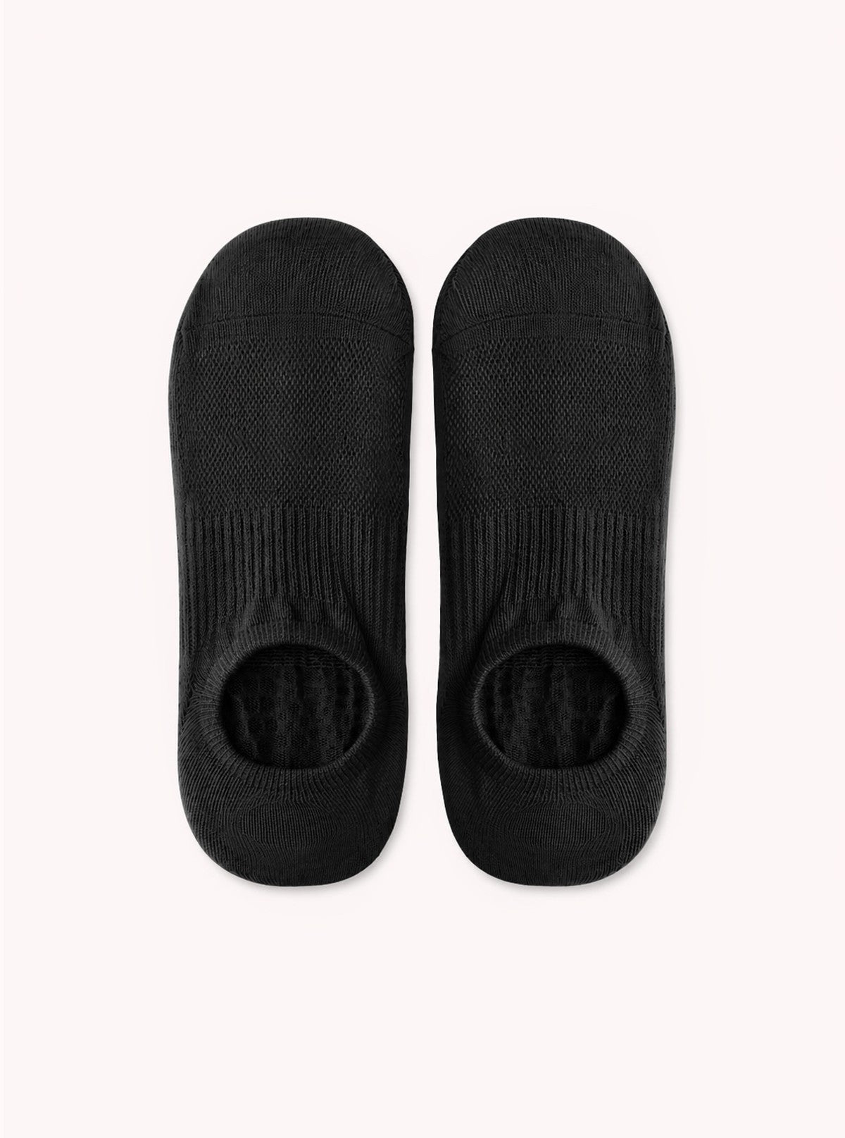 Anti-Rutsch-Socken für Yoga und Pilates mit Silberfaser Schwarz