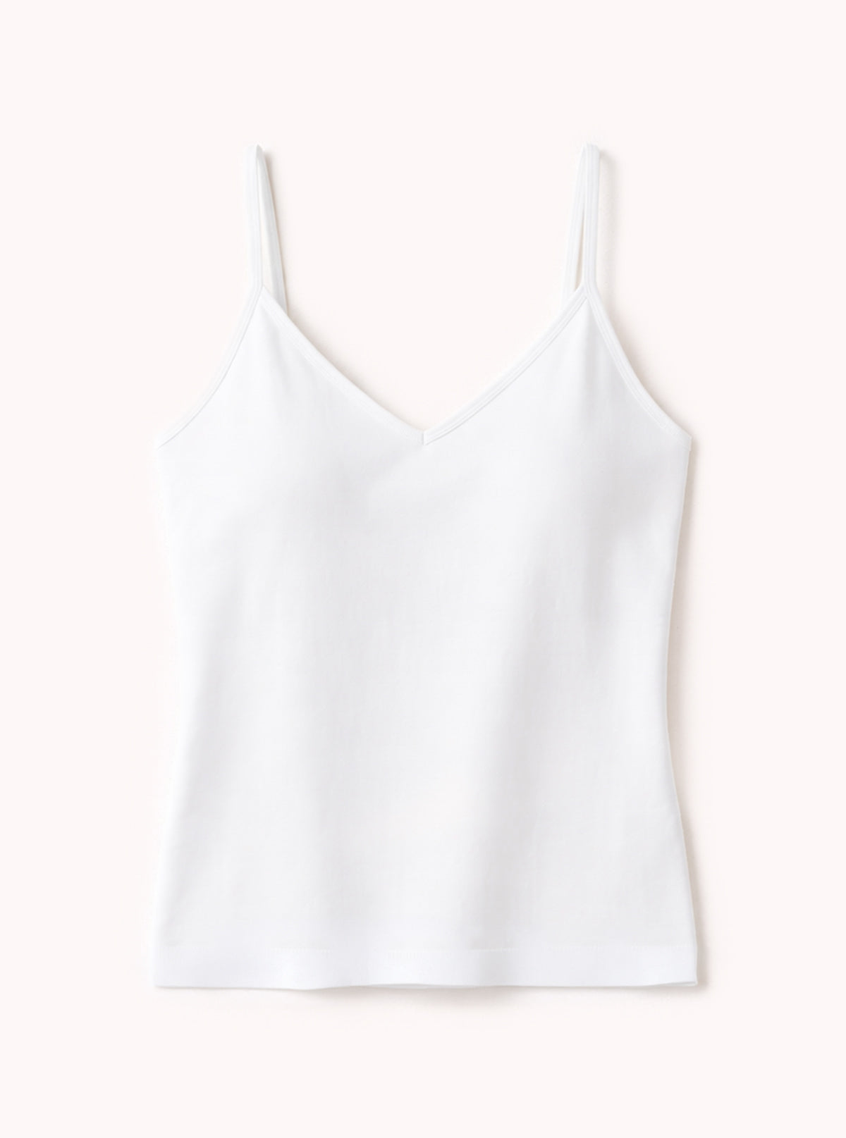 White undershirt with adjustable straps