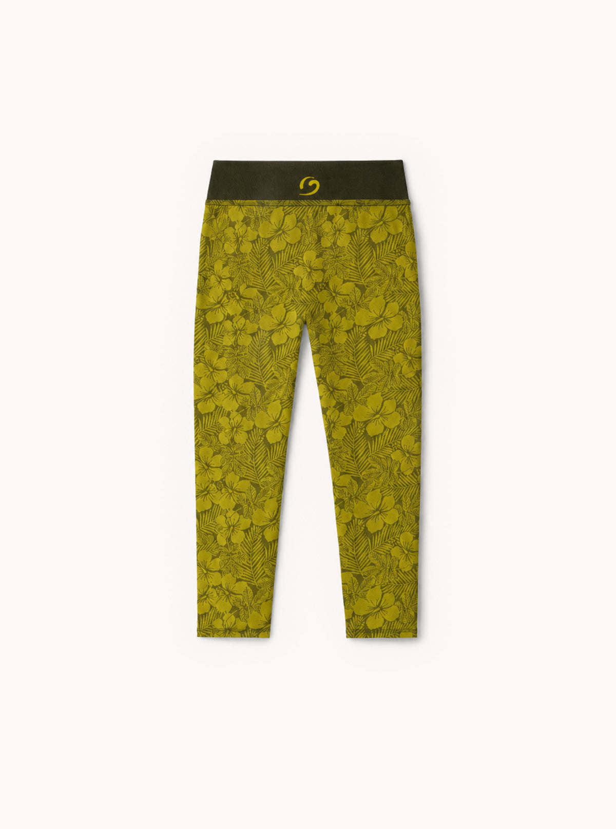 LEGGINGS CAPRI SUPERSLIM FIORATO GIALLO