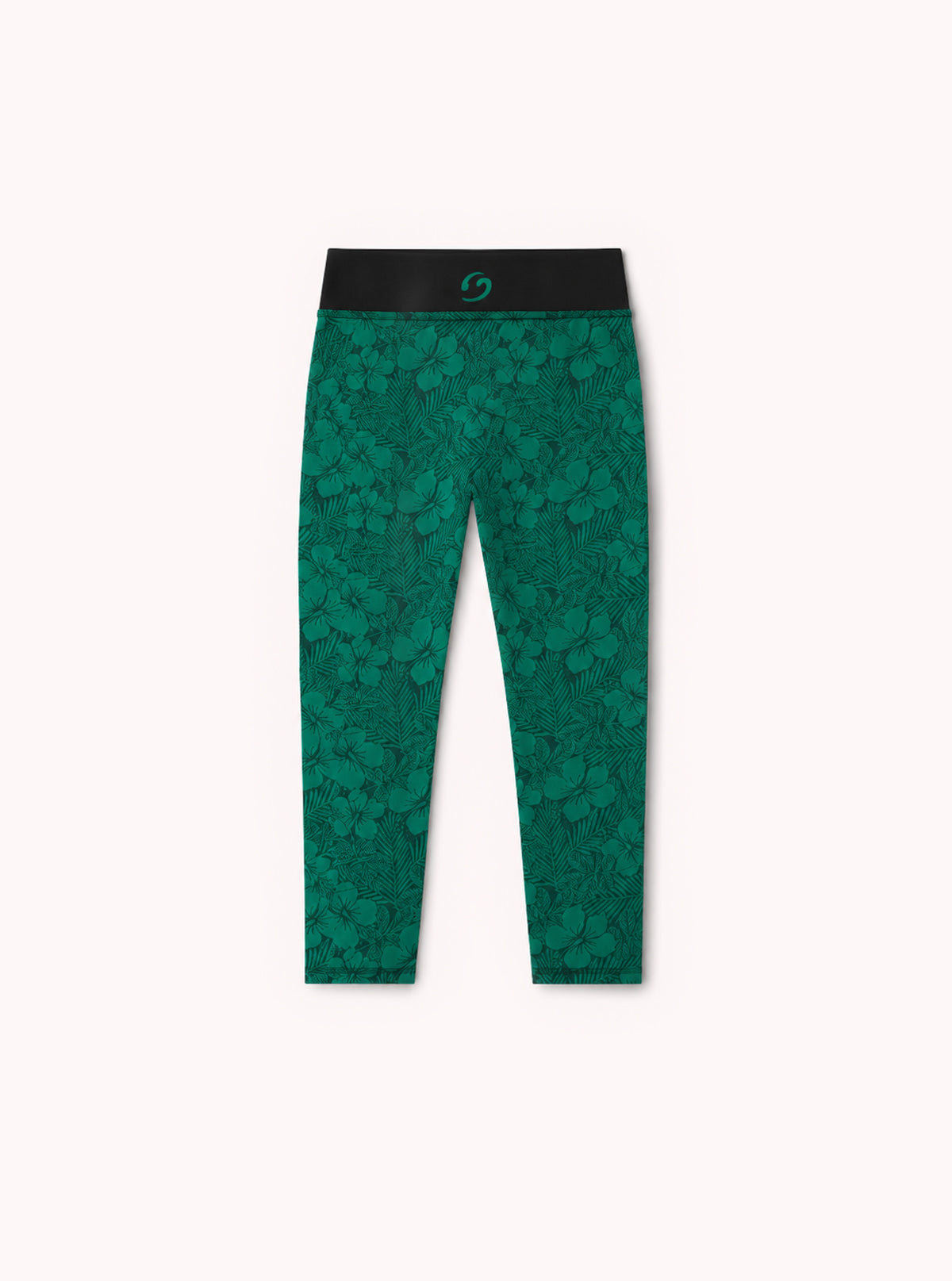 LEGGINGS CAPRI SUPERSLIM FIORATO VERDE