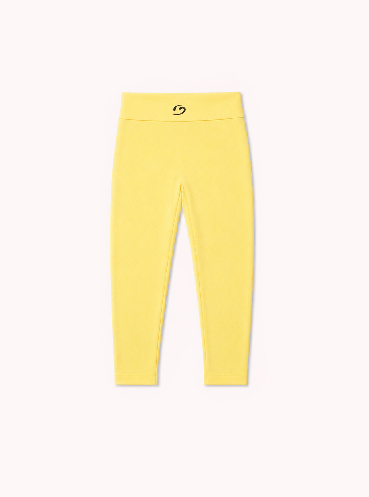 LEGGINGS CAPRI MELANGE PANCIA PIATTA GIALLO