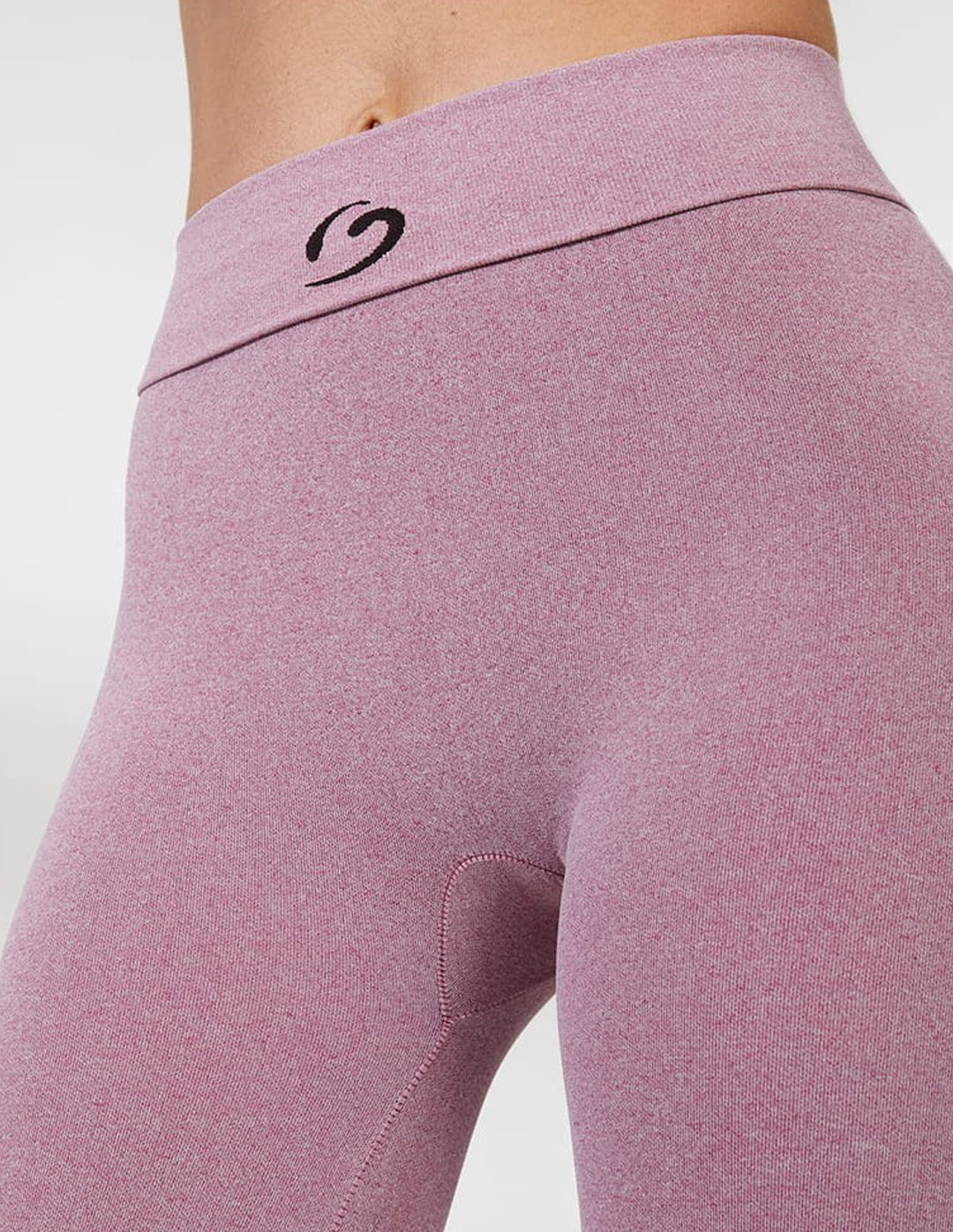 LEGGINGS CAPRI MELANGE PANCIA PIATTA FUCSIA