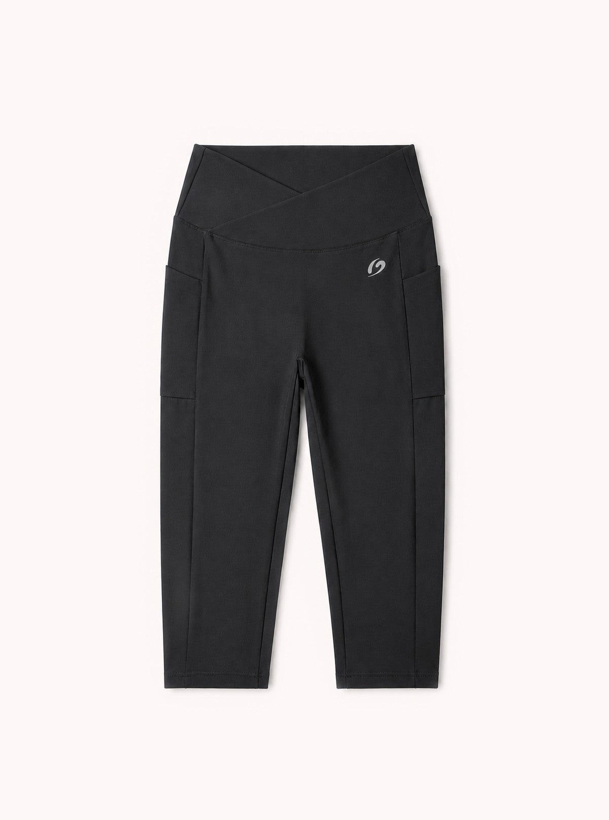 Leggings Capri con tasche Soft Sport Nero