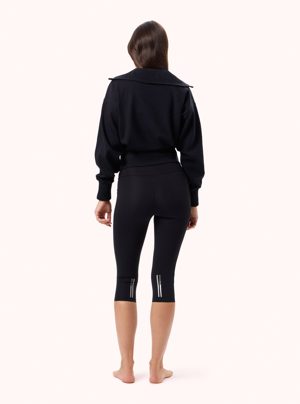 Leggings Capri con tasche Soft Sport Nero