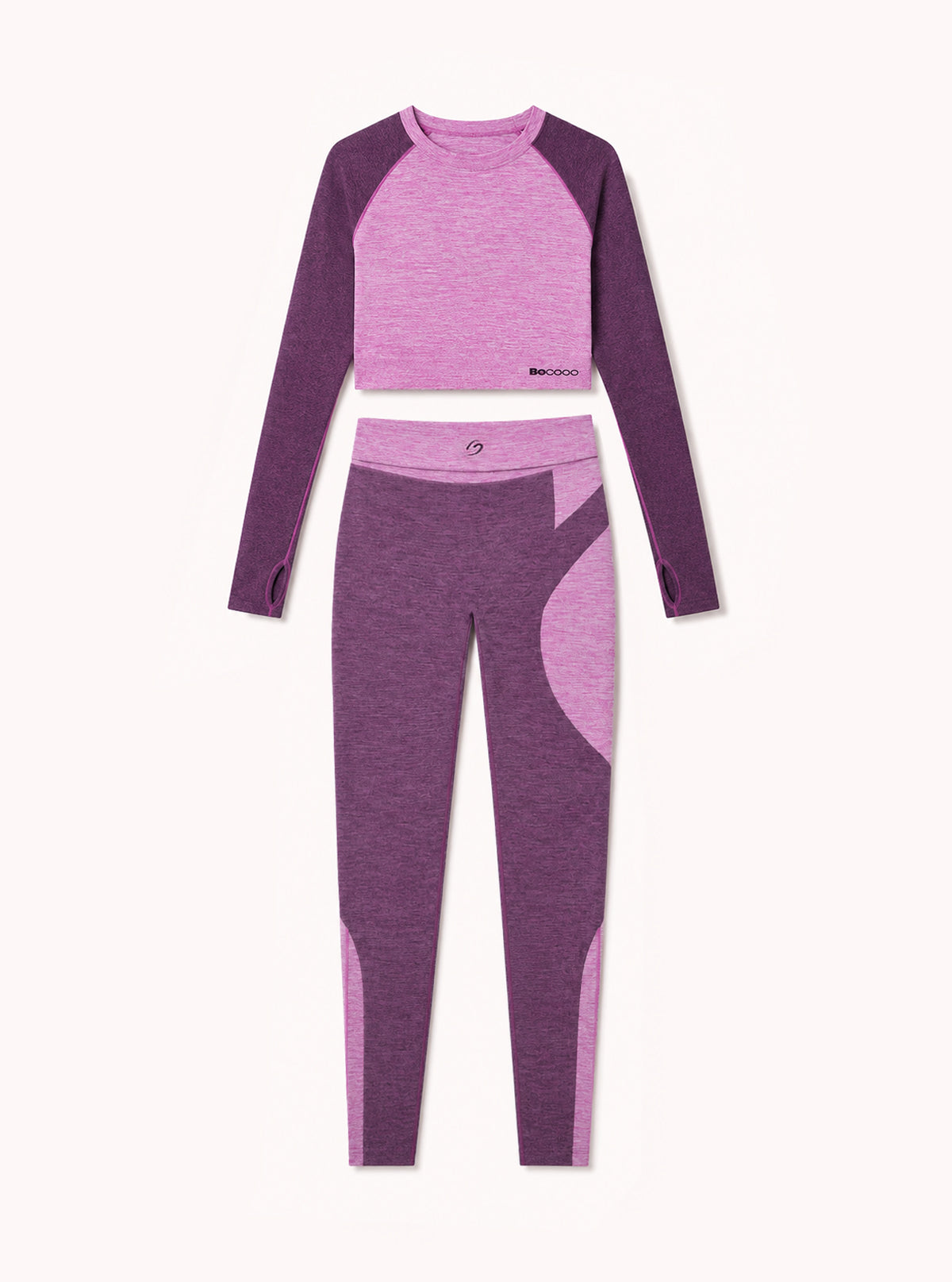 COMPLETO SPORTIVO DONNA MELANGE FUCSIA