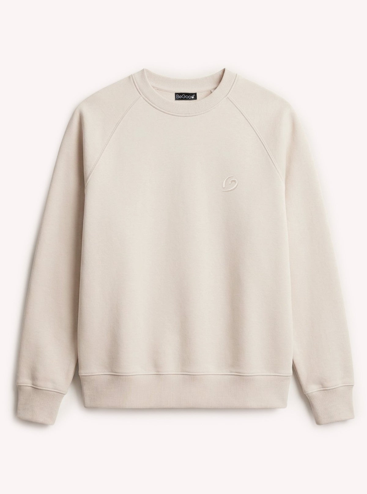 Sudadera Cuello Redondo Urban Flow Crema