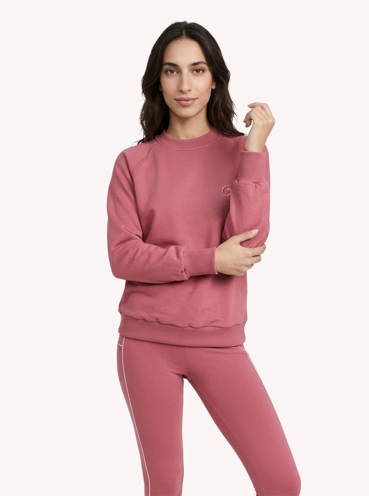Felpa Girocollo Urban Flow Malva