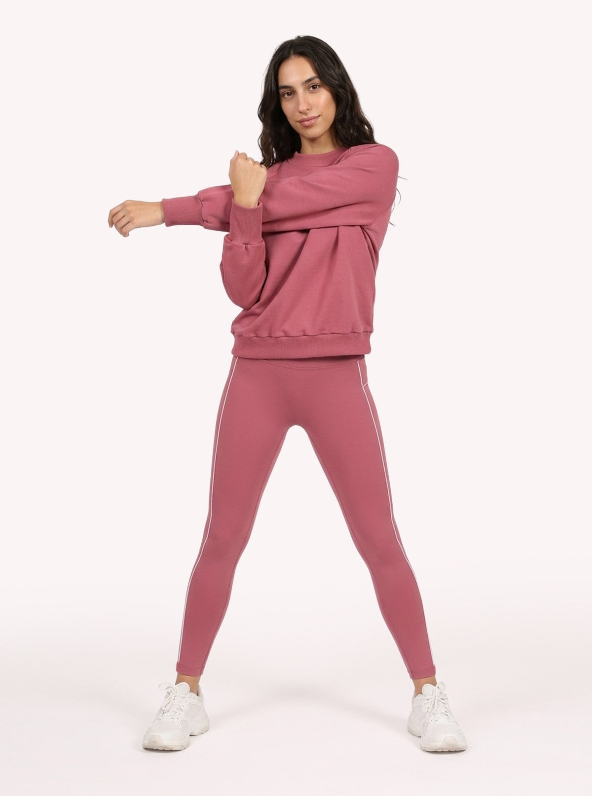 Mauve Urban Flow Crewneck Sweatshirt