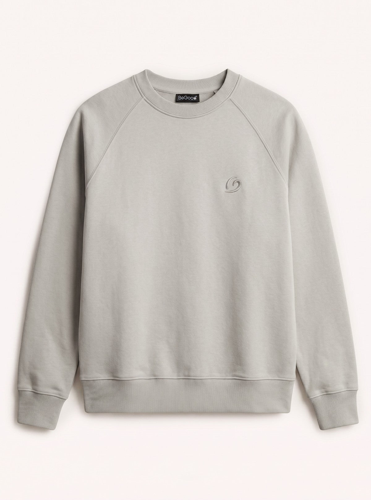 Sudadera de Cuello Redondo Urban Flow Plata