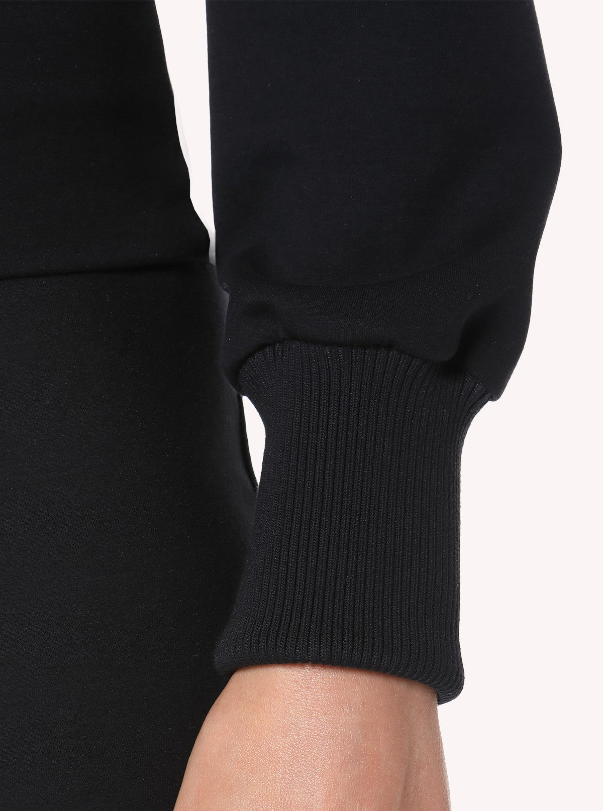 Felpa Girocollo Urban Flow Nero