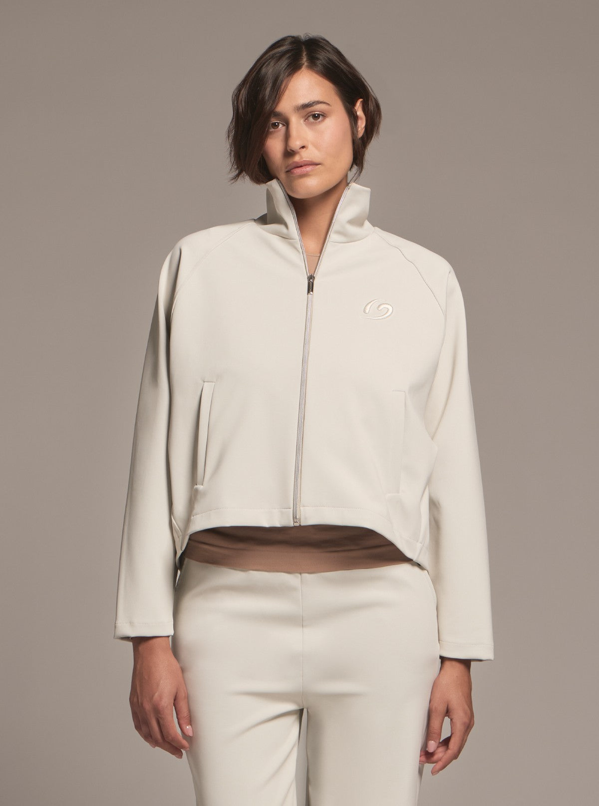 Giacca da Donna con Tasche - Glam Active Bianco Perla
