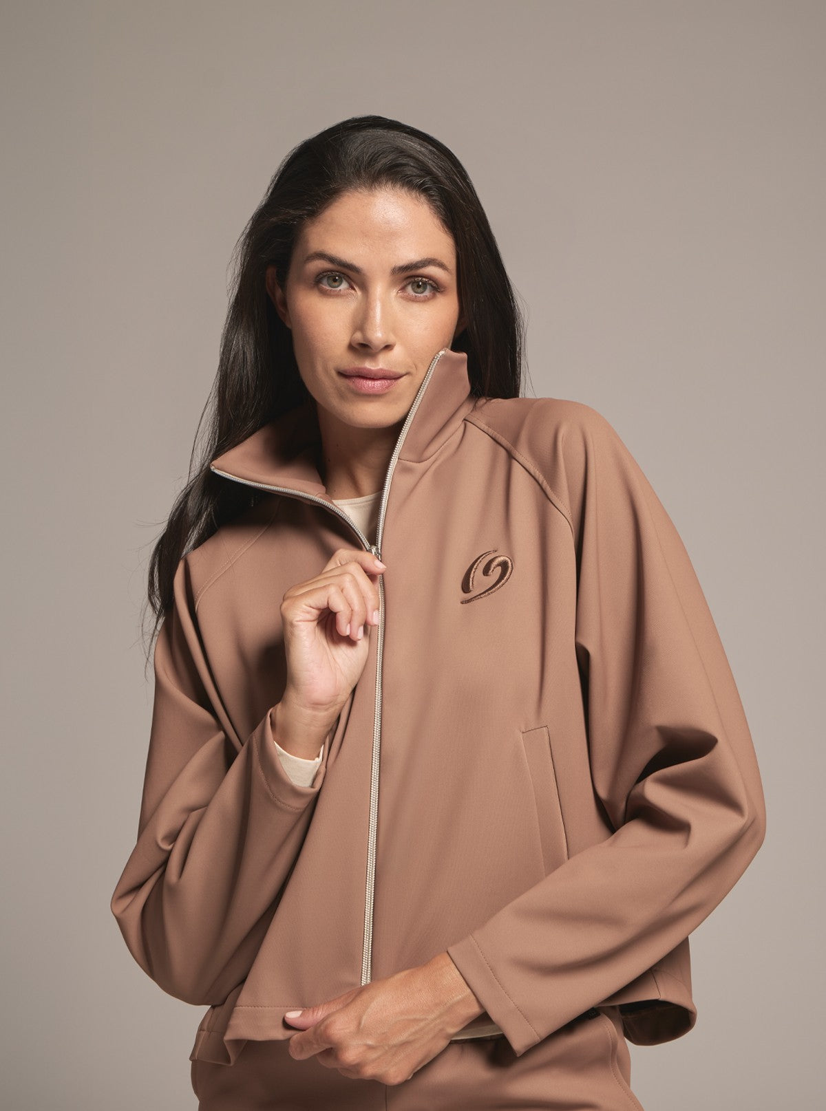 Women's Jacket with Pockets - Glam Active Leather