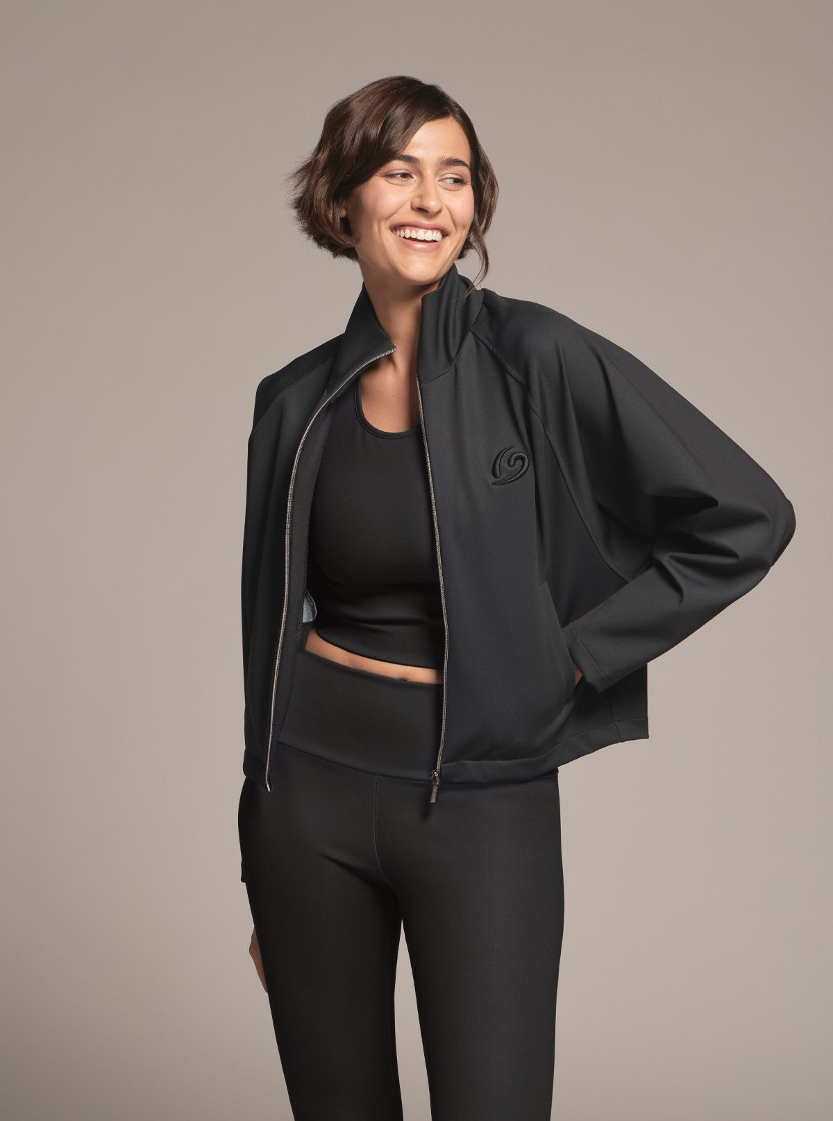 Giacca da Donna con Tasche - Glam Active Nero