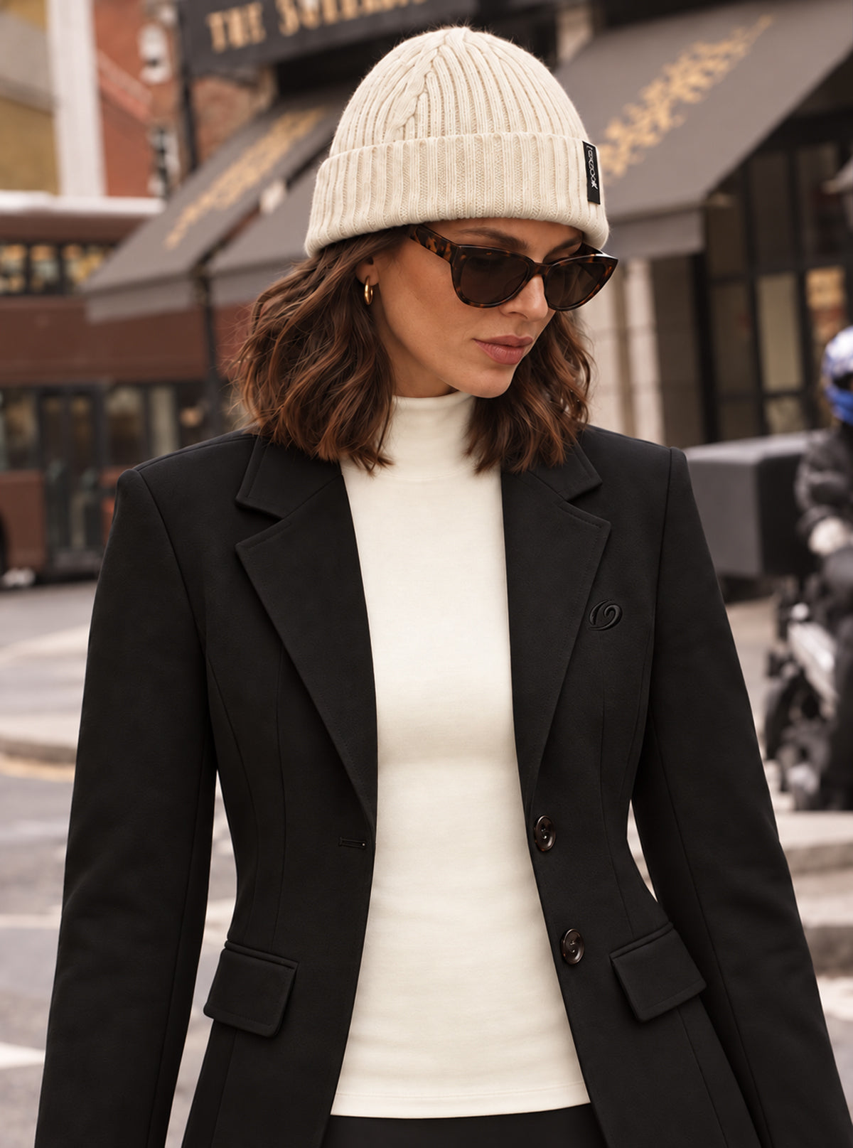 Damenjacke aus Sweatstoff Schwarz