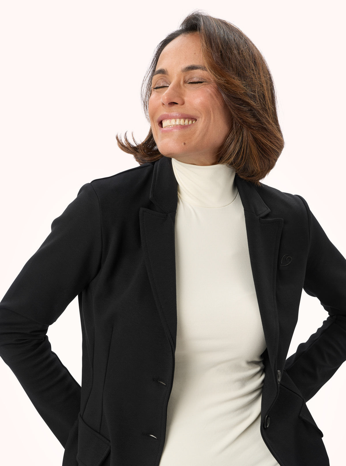 Damenjacke aus Sweatstoff Schwarz