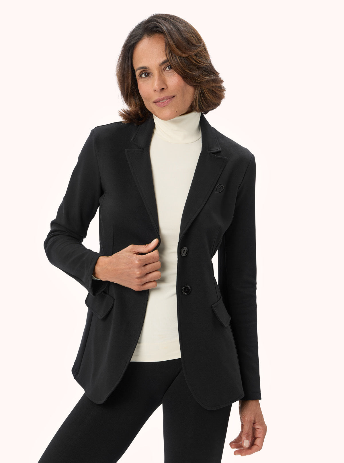 Damenjacke aus Sweatstoff Schwarz