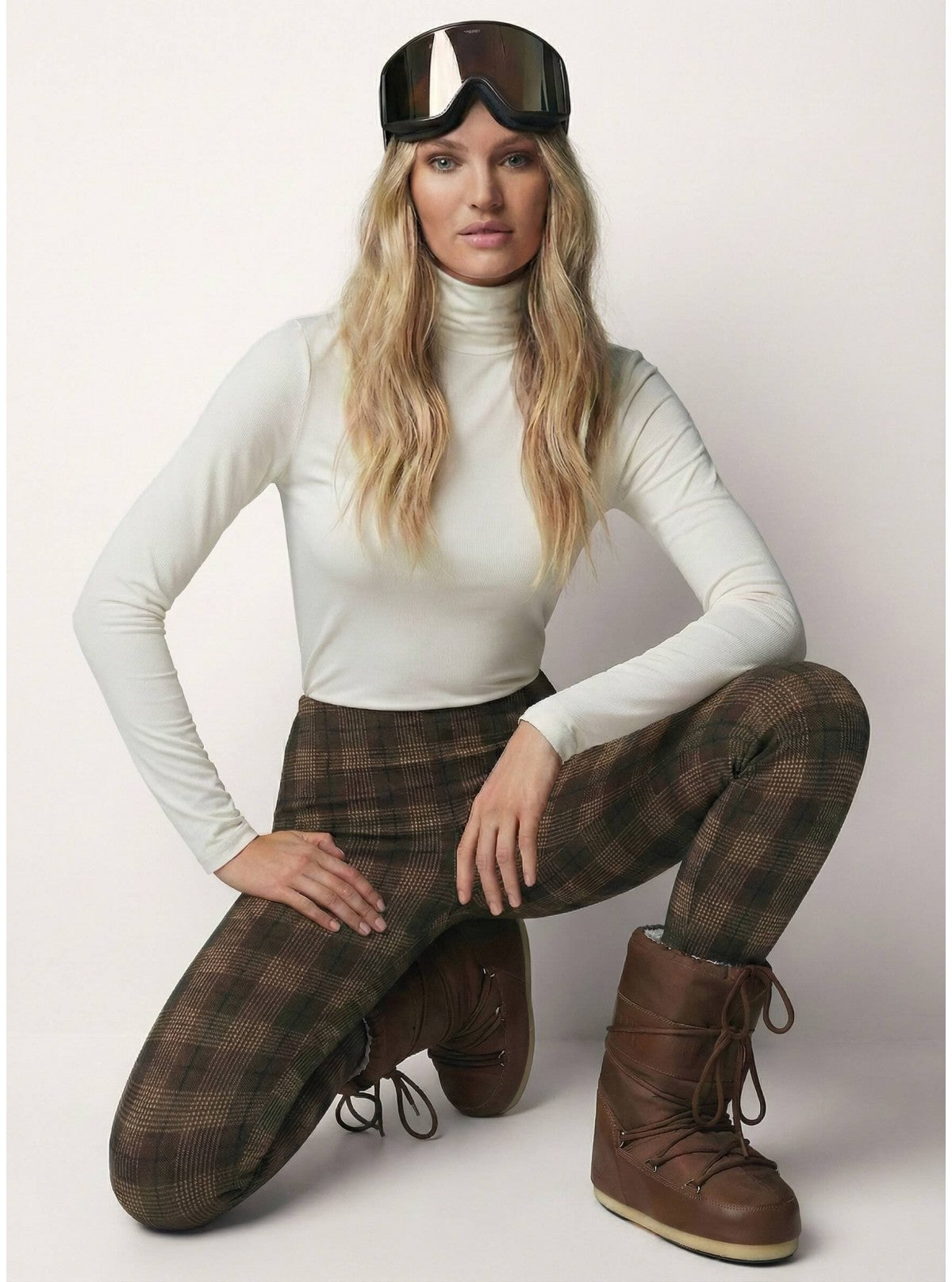 LEGGING SUPERSLIM PRINCIPE DI GALLES NERO/BEIGE