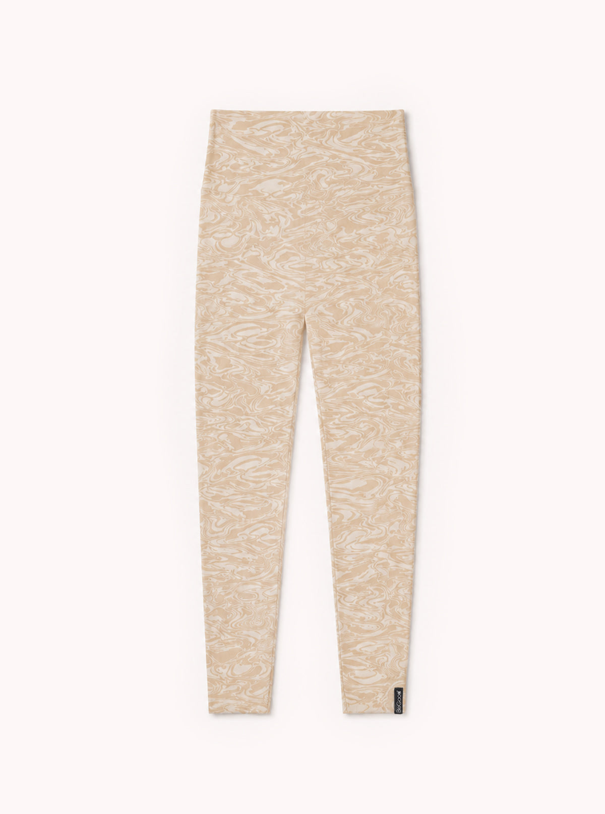 Superslim Abstract Rope-Cream Leggings