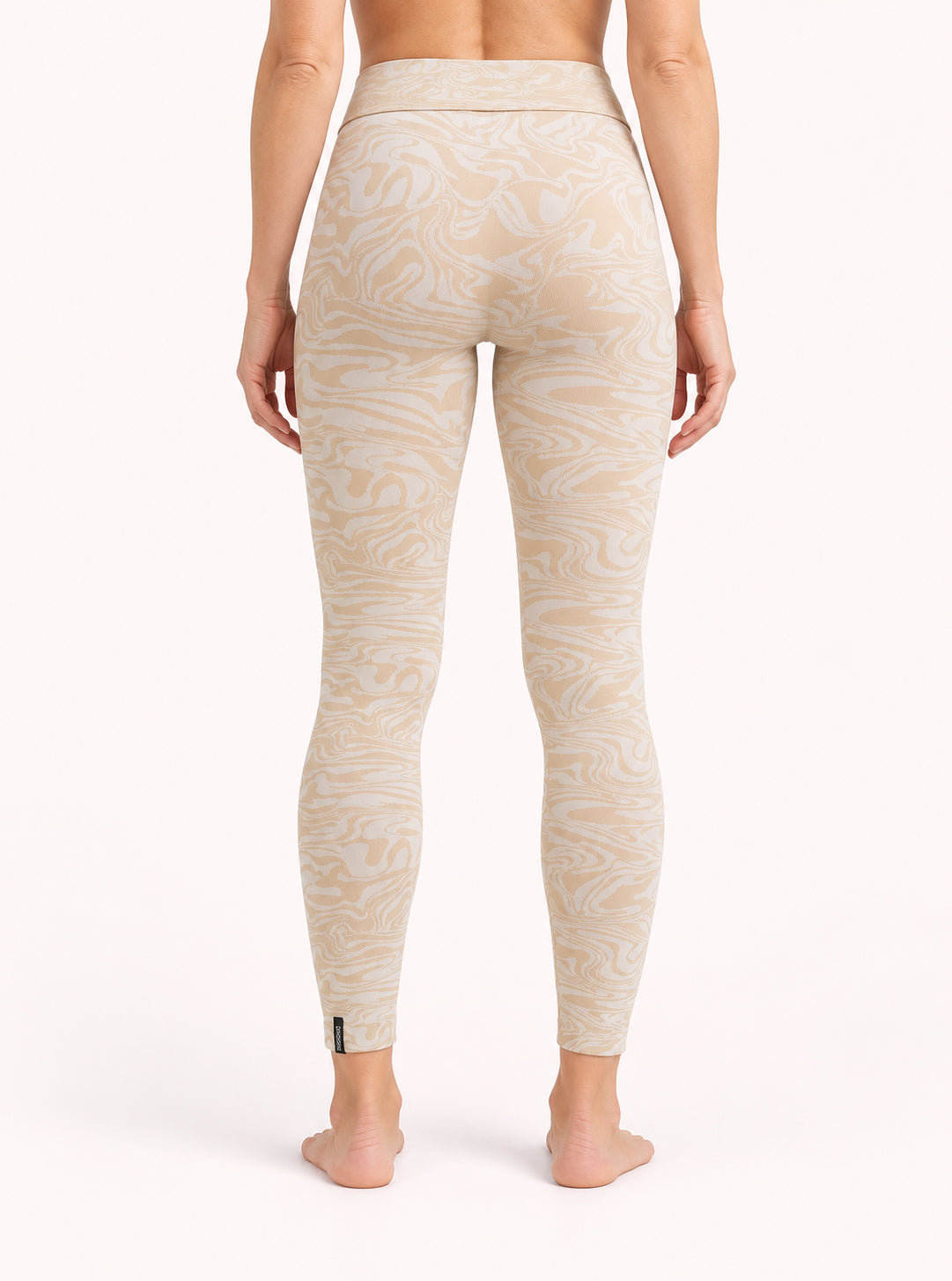 Legging Superslim Abstracto Cuerda-Crema