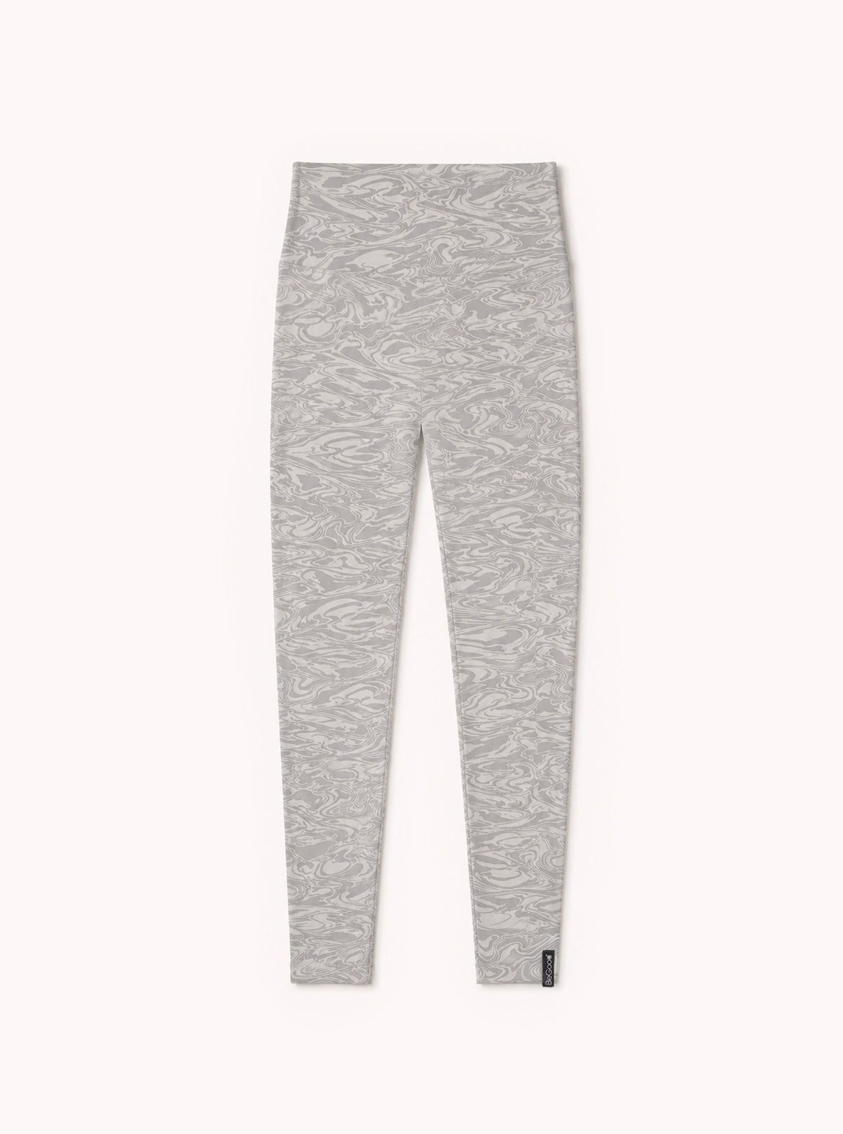 Grey-Cream Abstract Superslim Leggings