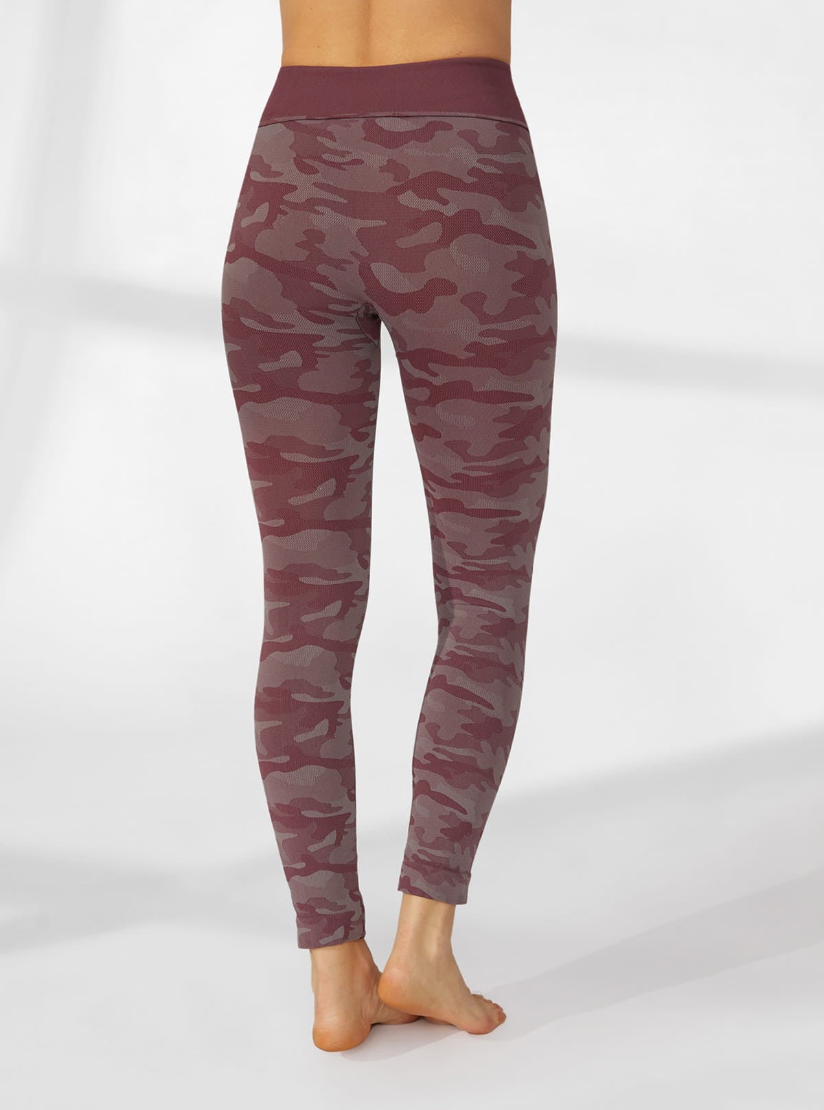 LEGGINGS CAMOUFLAGE GRIGIO-BORDEAUX