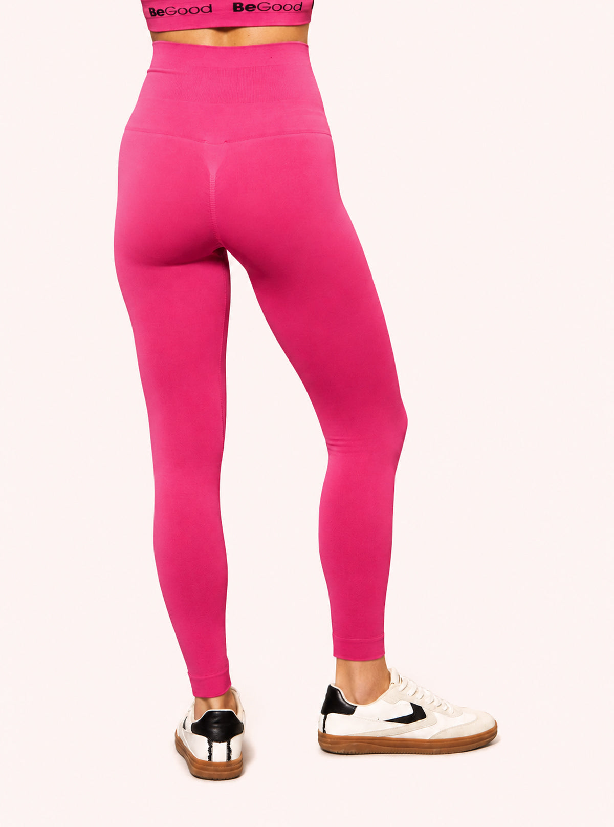 Leggings Slim con Cucitura Push Up Ciclamino