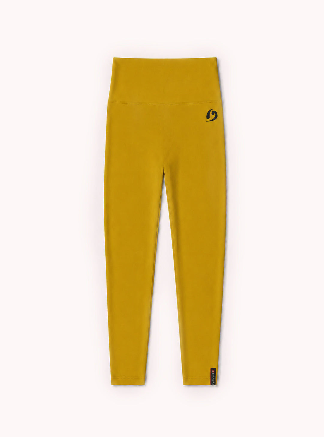 Slim-Leggings mit Push-Up-Naht Senfgelb
