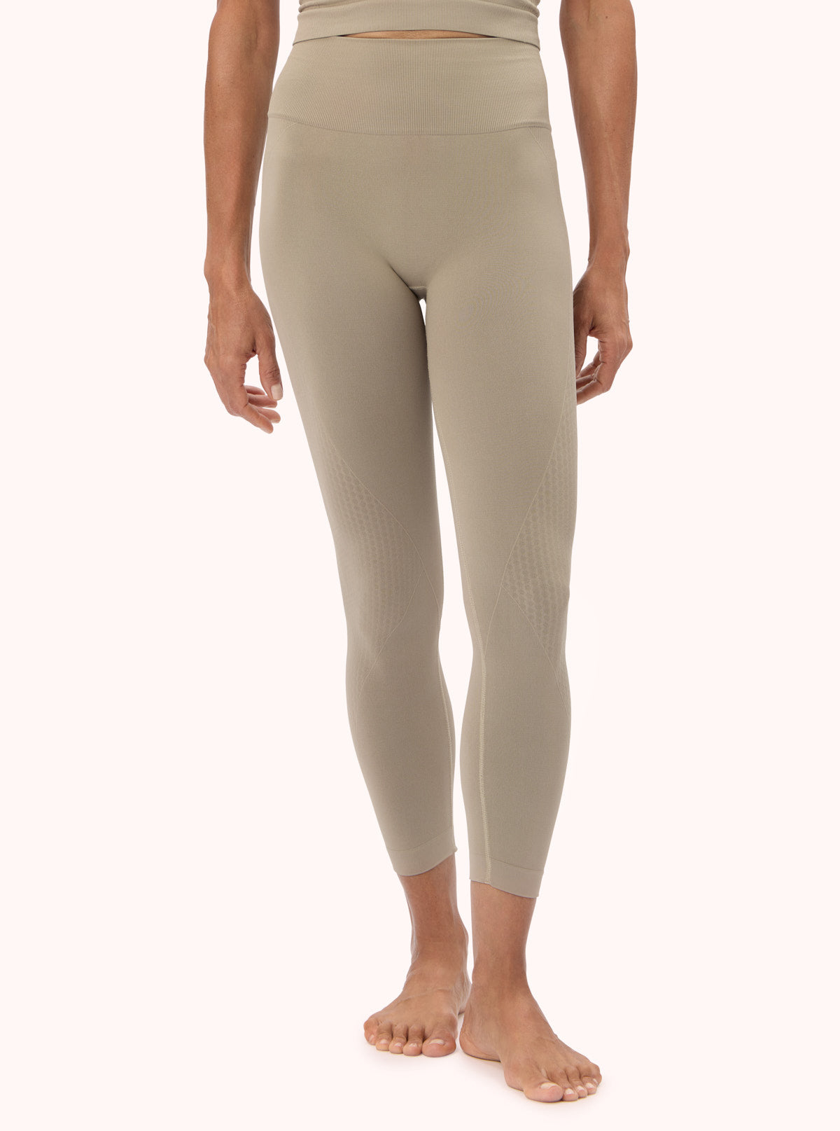 Leggings Superslim con Dettagli Tortora
