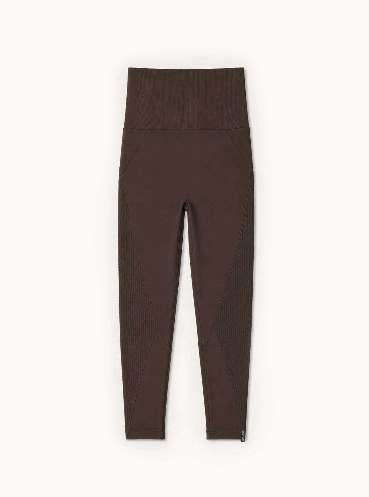 Superslim-Leggings mit Details Schokolade