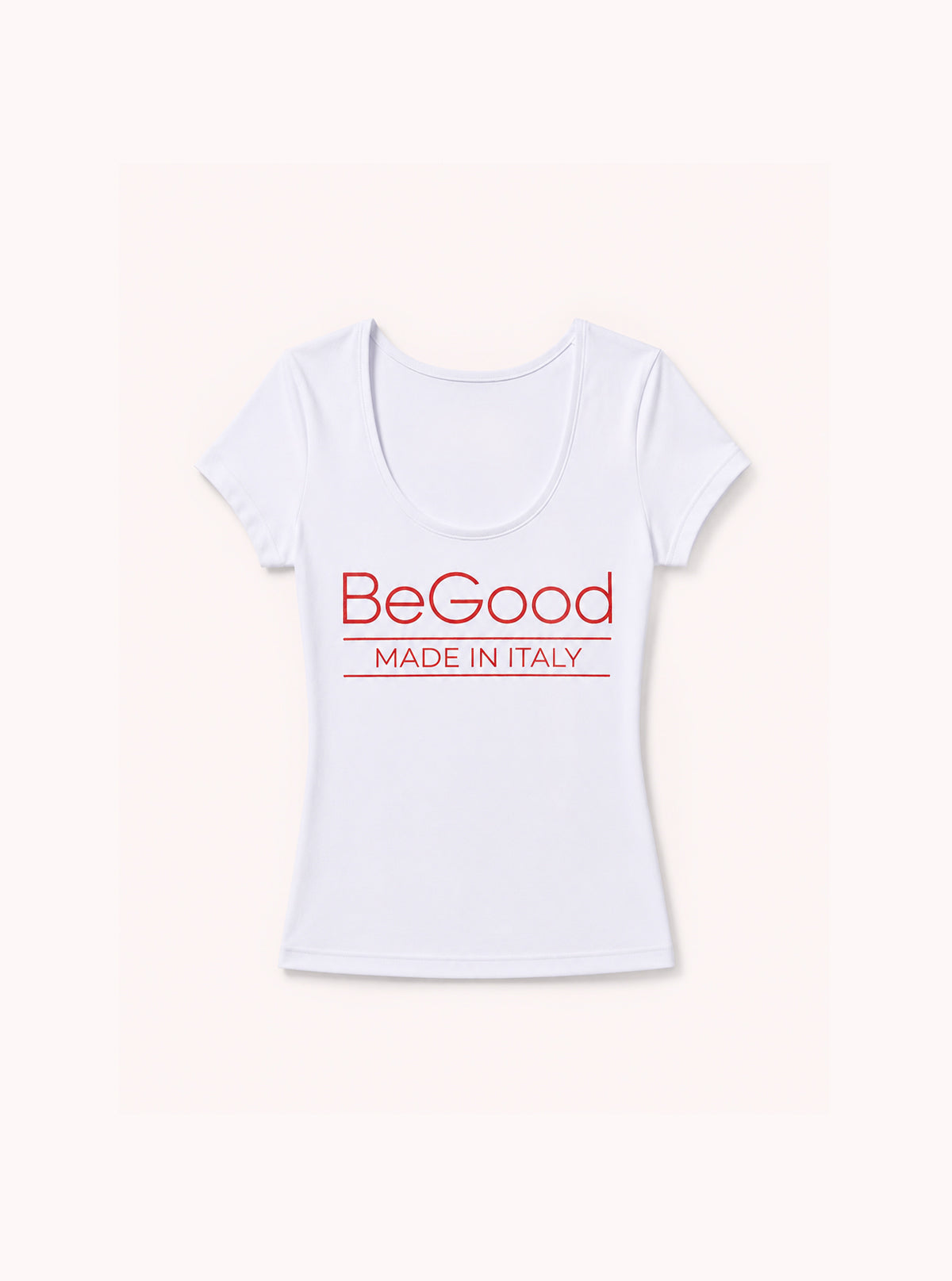T-SHIRT BIANCA DA DONNA SUPER FRESH BEGOOD ROSSO