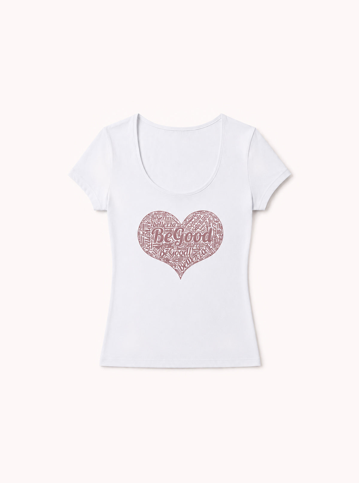 T-SHIRT BIANCA DA DONNA SUPER FRESH CUORE ROSA