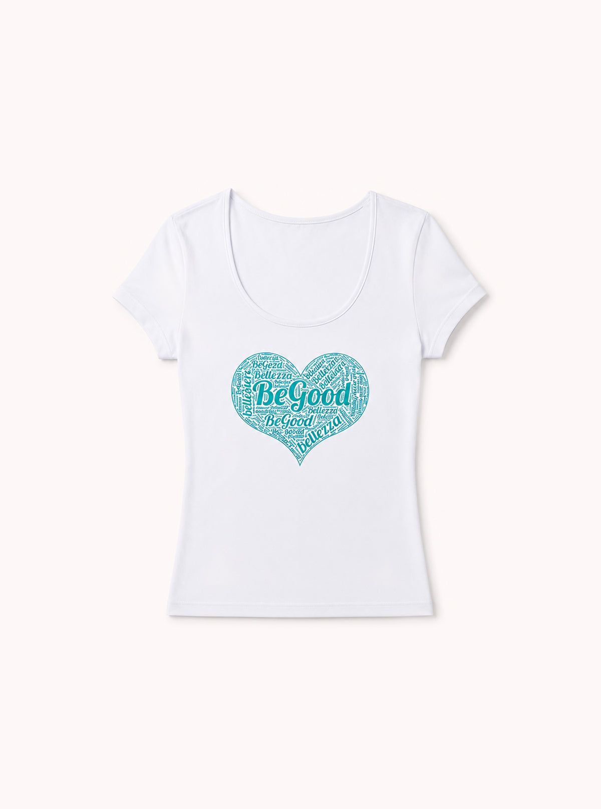 T-SHIRT BIANCA DA DONNA SUPER FRESH CUORE TIFFANY