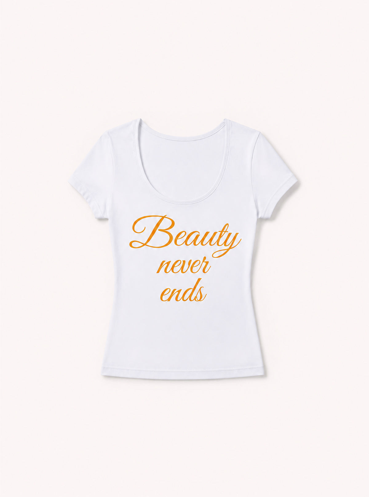 T-Shirt Bianca da donna Super Fresh Beauty Never Ends Giallo